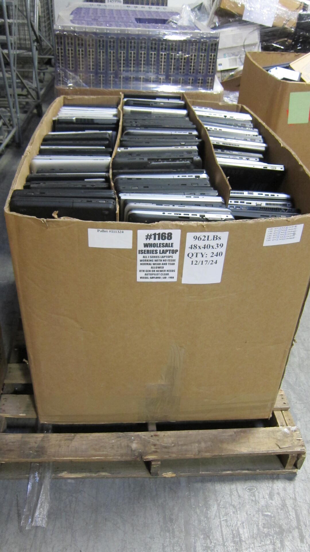 **SOLD**WTS: Lot of 240 i series CPU laptops working with cosmetic damage