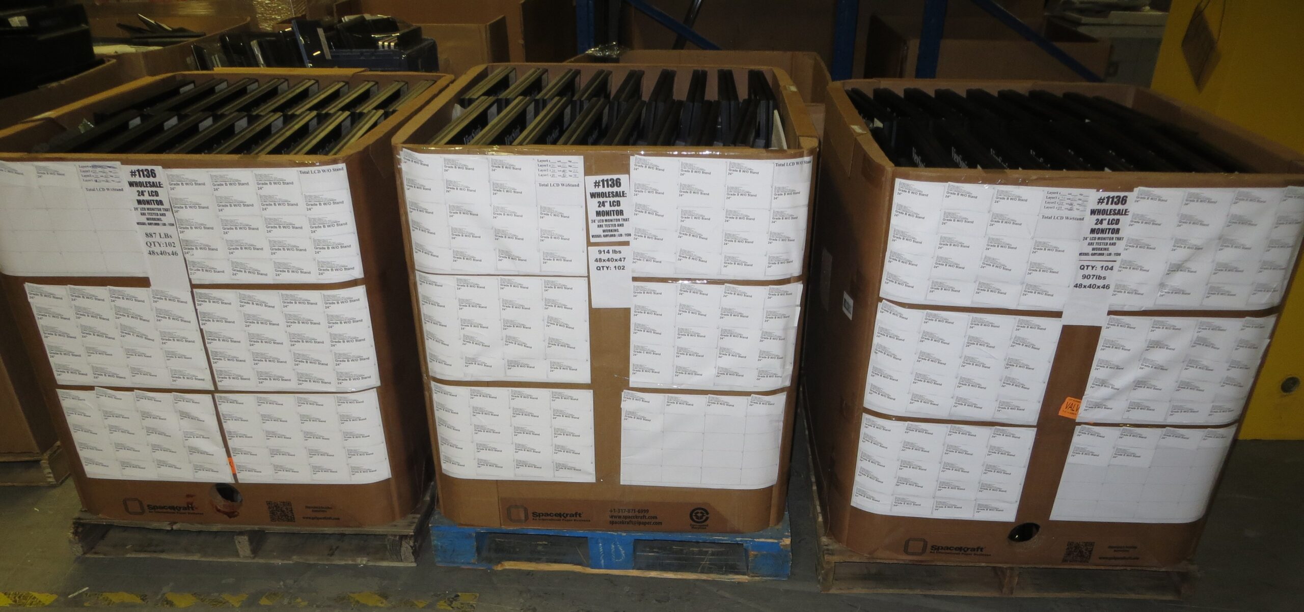 WTS: Lot of 308 24″ ViewSonic VA2452Sm LCD Monitor w/o Stands