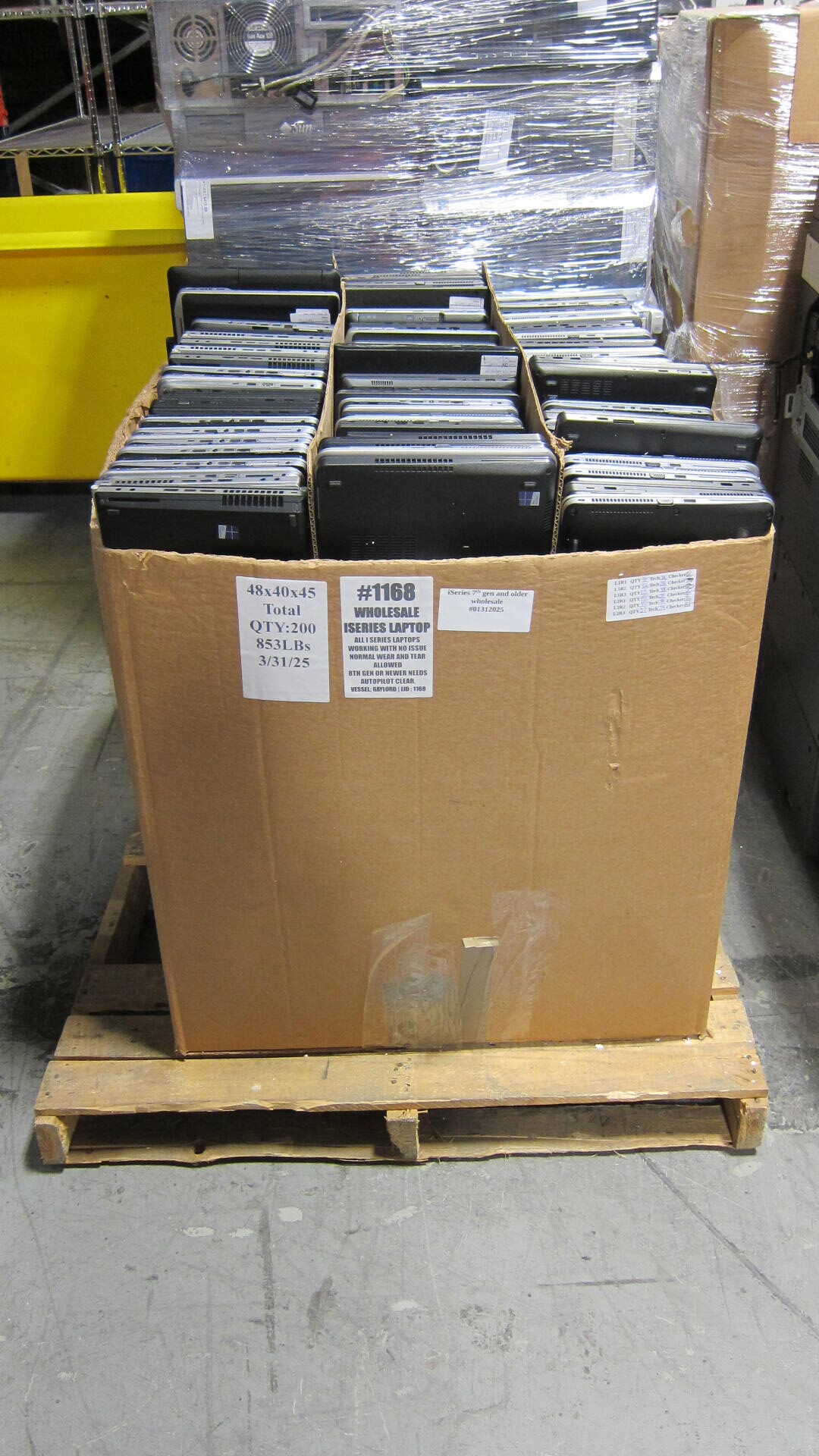 **Sold**WTS: Lot of 200 i series CPU laptops working